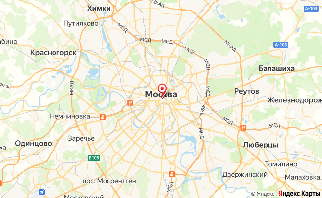 Зона доставки AlcoExpress — Москва и пригороды